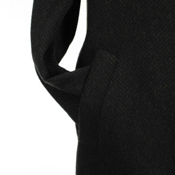 Cardinal of Canada NWT Overcoat Size 46R US in Green Herringbone Wool/Cash Blend